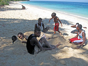 Haitians-at-beach