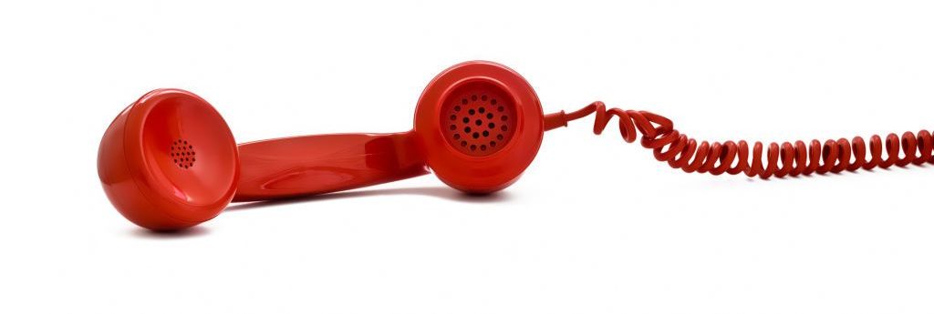 Red Corded Phone