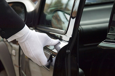 White Glove opening car door