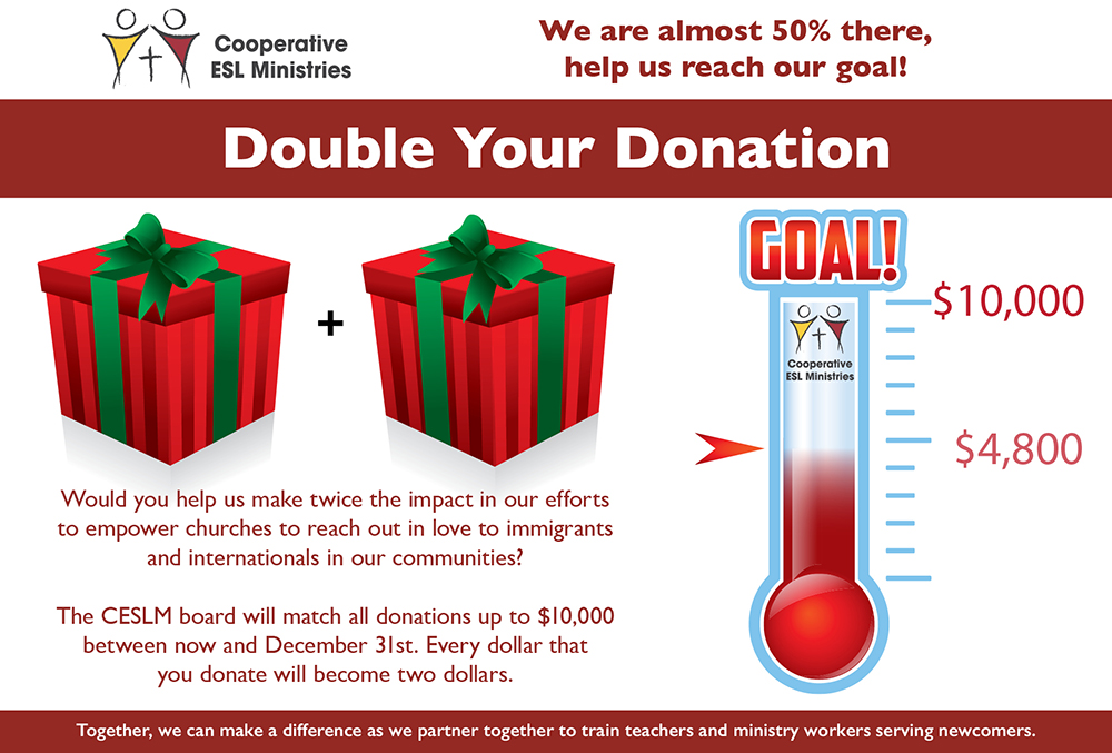 Double Your Donation is at $4,800